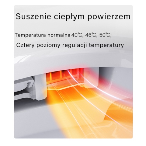 ZESTAW PODTYNKOWY WC STELAŻ MISA MYJĄCA SMART UV PODGRZEWANA DESKA PRZYCISK CHROM TOALETA AUTOMATYCZNA DROP-WH