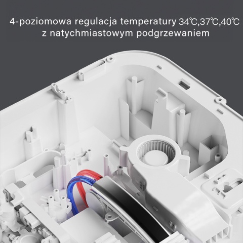 ZESTAW PODTYNKOWY WC STELAŻ MISA MYJĄCA SMART UV PODGRZEWANA DESKA CZARNY PRZYCISK TOALETA AUTOMATYCZNA DROP-WH