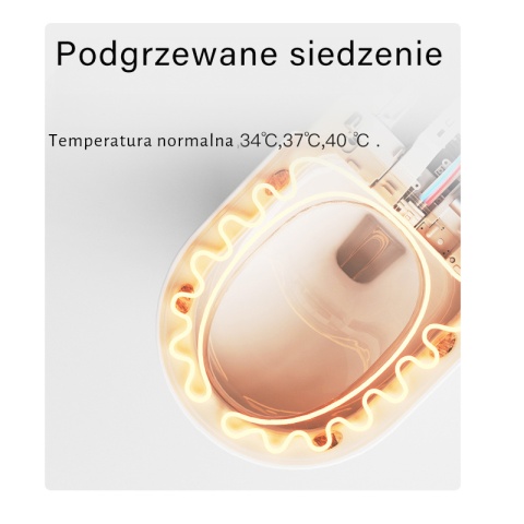 ZESTAW PODTYNKOWY WC STELAŻ MISA MYJĄCA SMART UV PODGRZEWANA DESKA CZARNY PRZYCISK TOALETA AUTOMATYCZNA DROP-WH