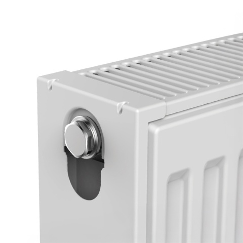 GRZEJNIK PŁYTOWY STALOWY ŚCIENNY PANELOWY CO TYP 22 PODŁĄCZENIE BOCZNE 60x120 CALOR-WH-3 BIAŁY