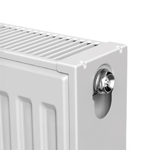 GRZEJNIK PŁYTOWY STALOWY ŚCIENNY PANELOWY CO TYP 22 PODŁĄCZENIE BOCZNE 60x120 CALOR-WH-3 BIAŁY