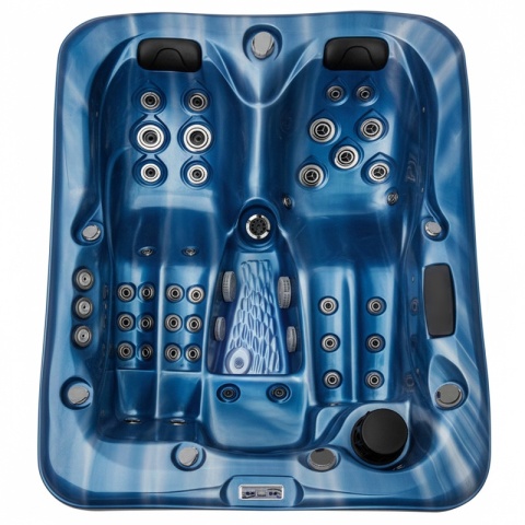 JACUZZI OGRODOWE WANNA SPA530 NIEBIESKA FALA OBUDOWA KAWA