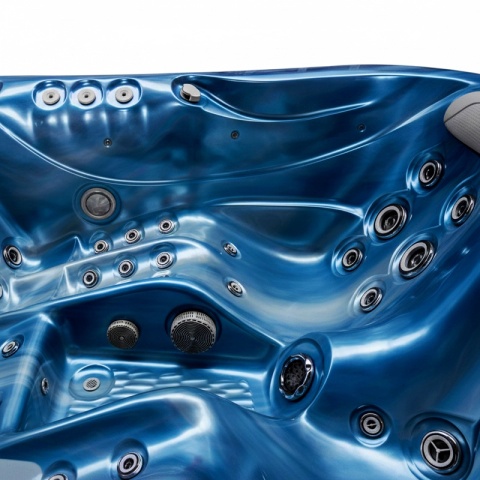 JACUZZI OGRODOWE WANNA SPA530 NIEBIESKA FALA OBUDOWA KAWA
