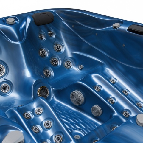 JACUZZI OGRODOWE WANNA SPA530 NIEBIESKA FALA OBUDOWA KAWA