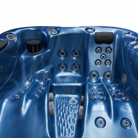 JACUZZI OGRODOWE WANNA SPA530 NIEBIESKA FALA OBUDOWA KAWA
