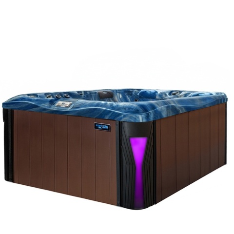 JACUZZI OGRODOWE WANNA SPA530 NIEBIESKA FALA OBUDOWA KAWA