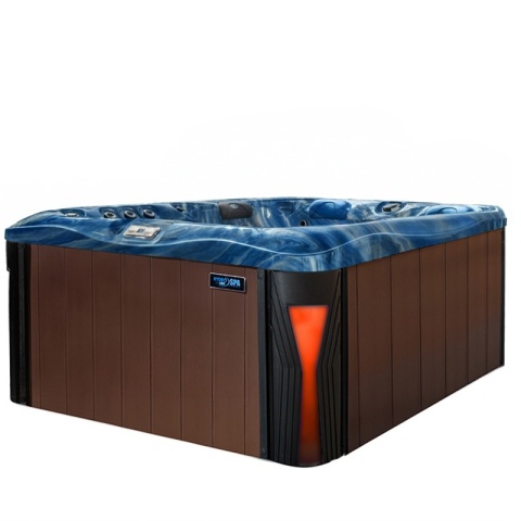 JACUZZI OGRODOWE WANNA SPA530 NIEBIESKA FALA OBUDOWA KAWA