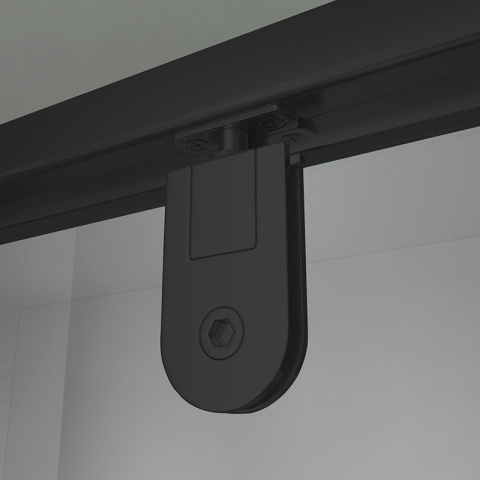 KABINA PRYSZNICOWA KWADRATOWA KZ04B CZARNA 80x80 CM 6 MM