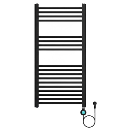 GRZEJNIK ŁAZIENKOWY ELEKTRYCZNY ENERGOOSZCZĘDNY DRABINKA 250W CZARNY KATLA-BL