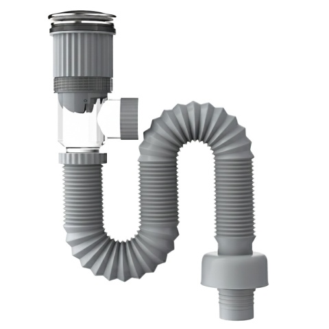 SYFON UMYWALKOWY ŁAZIENKOWY PLASTIKOWY AMOS-CH