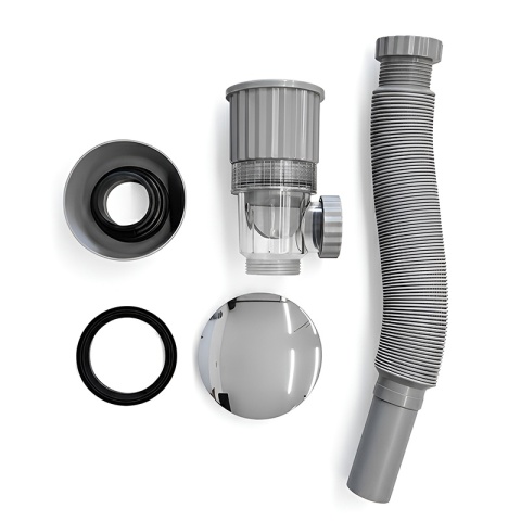 SYFON UMYWALKOWY ŁAZIENKOWY PLASTIKOWY AMOS-CH