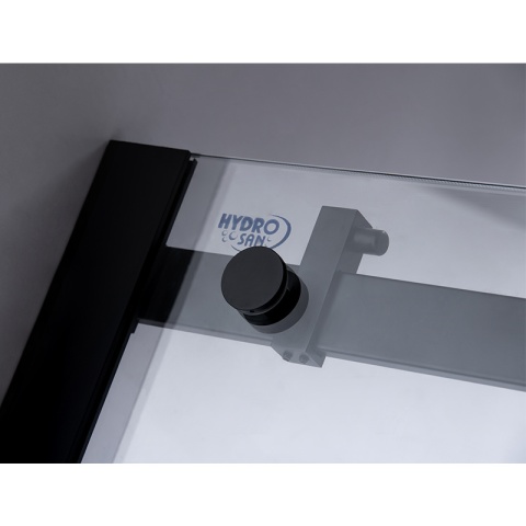 DRZWI PRYSZNICOWE ZES-SH03B-BL-100 CZARNE 95-100 CM 8 MM