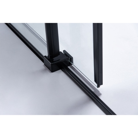 DRZWI PRYSZNICOWE ZES-SH03B-BL-100 CZARNE 95-100 CM 8 MM