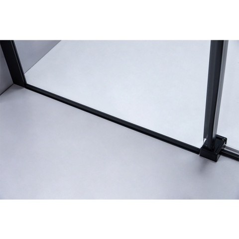 DRZWI PRYSZNICOWE ZES-SH03B-BL-100 CZARNE 95-100 CM 8 MM