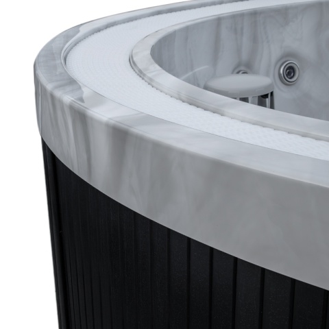 JACUZZI ® OGRODOWE WANNA SPA540 BIAŁY MARMUR OBUDOWA ANTRACYT 240X240 CM