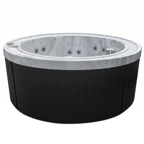 JACUZZI ® OGRODOWE WANNA SPA540 BIAŁY MARMUR OBUDOWA ANTRACYT 240X240 CM