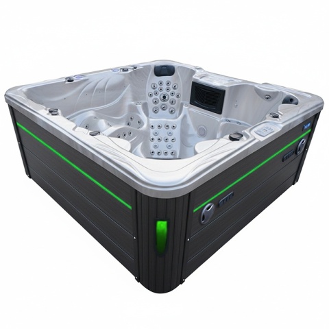JACUZZI ® OGRODOWE WANNA SPA703A	CAPPUCCINO OBUDOWA ANTRACYT 230x230 CM