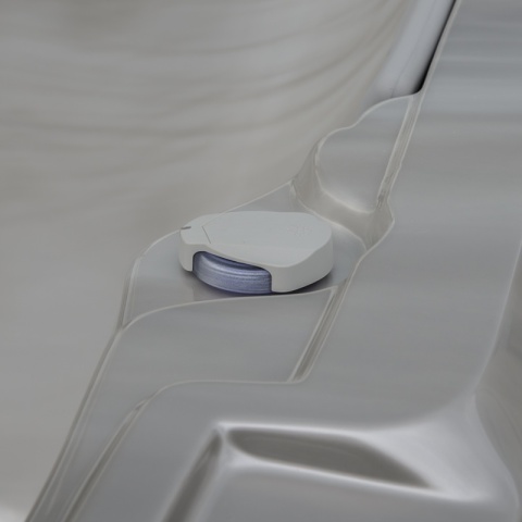 JACUZZI ® OGRODOWE WANNA HYBRYDOWA BALIA OGRODOWA SPA521W CAPPUCCINO OBUDOWA ANTRACYT 230X230 CM