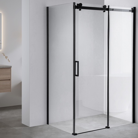 KABINA PRYSZNICOWA PROSTOKĄTNA ZES-BS14C-120X90 CZARNA 120x90 CM
