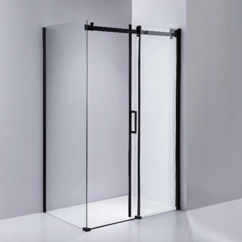 KABINA PRYSZNICOWA PROSTOKĄTNA ZES-BS14C-120X90 CZARNA 120x90 CM