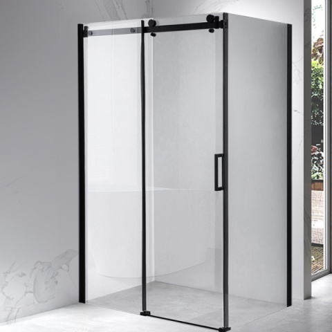 KABINA PRYSZNICOWA PROSTOKĄTNA ZES-BS15A-100X80 CZARNA 100x80 CM