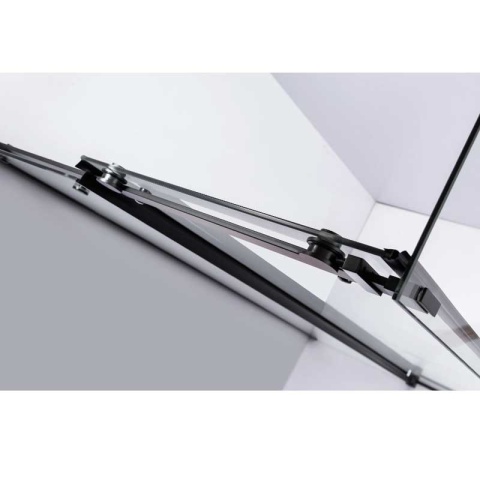 KABINA PRYSZNICOWA PROSTOKĄTNA ZES-BS15A-100X80 CZARNA 100x80 CM