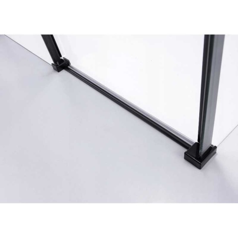 KABINA PRYSZNICOWA PROSTOKĄTNA ZES-BS15A-100X80 CZARNA 100x80 CM
