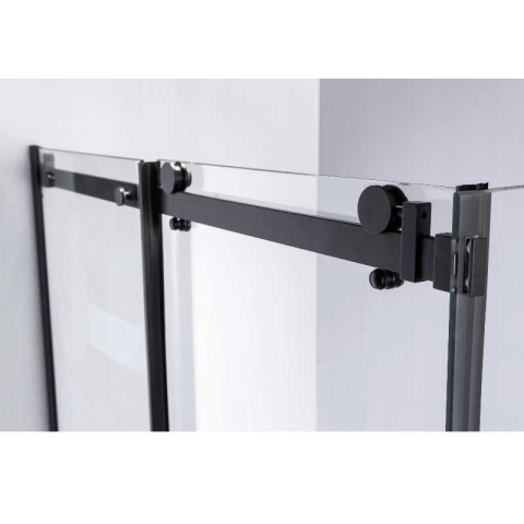 KABINA PRYSZNICOWA PROSTOKĄTNA ZES-BS15B-110X80 CZARNA 110x80 CM
