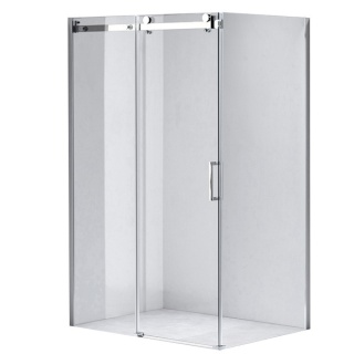 KABINA PRYSZNICOWA PROSTOKĄTNA NAROŻNA ZES-KZ203A-100X80 CHROM 100x80 CM SZKŁO 8 MM
