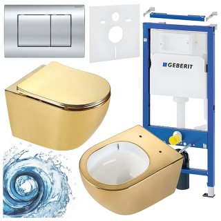 ZESTAW PODTYNKOWY WC STELAŻ GEBERIT DUOFIX MISKA MIZU-GL-WH-TR-03 PRZYCISK DELTA 30 CHROM