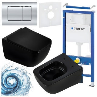 ZESTAW PODTYNKOWY WC STELAŻ GEBERIT DUOFIX MISKA YUZU-MTB-TR-03 PRZYCISK DELTA 30 CHROM