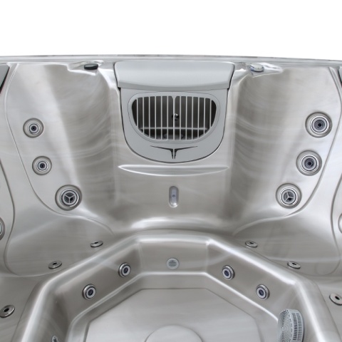 JACUZZI ® OGRODOWE WANNA HYBRYDOWA BALIA OGRODOWA SPA521W CAPPUCCINO OBUDOWA KAWA 230X230 CM
