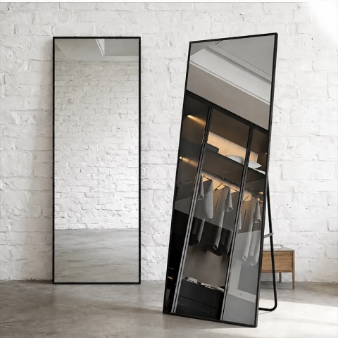 LUSTRO STOJĄCE 170 X 65 CM W RAMIE DUŻE WYSOKIE PROSTOKĄTNE DO PRZEDPOKOJU MAKIJAŻU ANNA