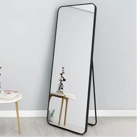 LUSTRO STOJĄCE 170 X 65 CM W RAMIE DUŻE WYSOKIE PROSTOKĄTNE DO PRZEDPOKOJU MAKIJAŻU STELLA