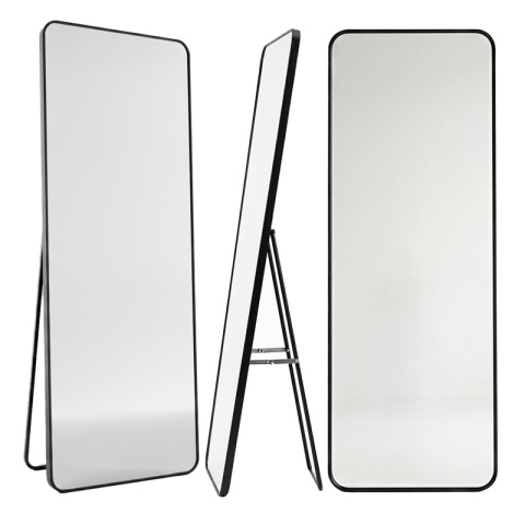 LUSTRO STOJĄCE 170 X 65 CM W RAMIE DUŻE WYSOKIE PROSTOKĄTNE DO PRZEDPOKOJU MAKIJAŻU STELLA