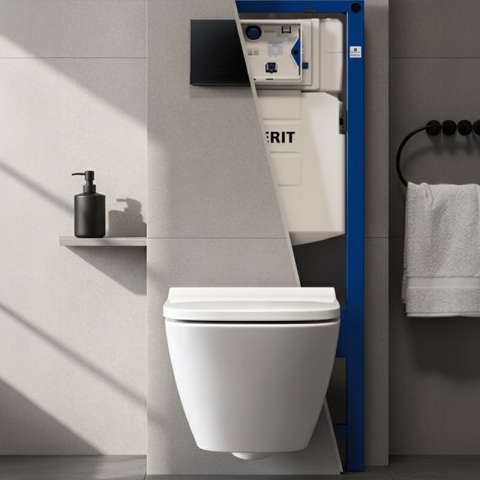 STELAŻ PODTYNKOWY WC POD MISĘ PODWIESZANĄ MISKĘ WISZĄCĄ DO TOALETY GEBERIT DUOFIX 112 CM + WSPORNIKI I SPŁUCZKA