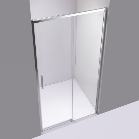 DRZWI PRYSZNICOWE SUPER SLIM NOVA CHROM 90 CM 6 MM
