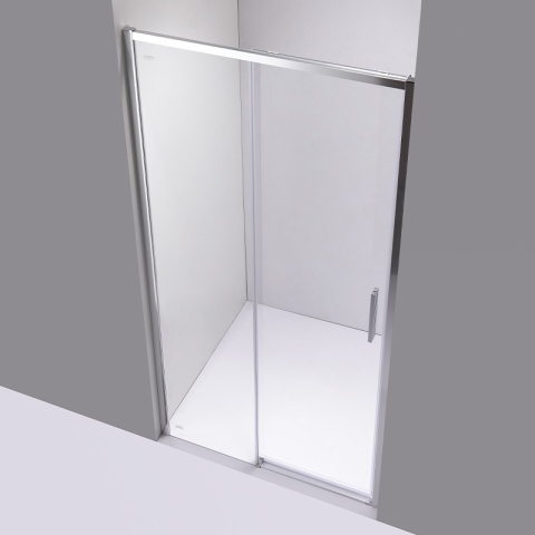 DRZWI PRYSZNICOWE SUPER SLIM NOVA CHROM 90 CM 6 MM