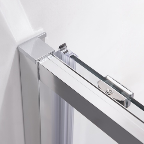DRZWI PRYSZNICOWE SUPER SLIM NOVA CHROM 90 CM 6 MM