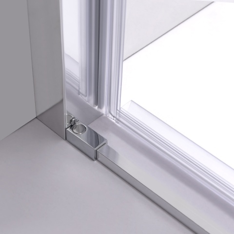 DRZWI PRYSZNICOWE SUPER SLIM NOVA CHROM 90 CM 6 MM