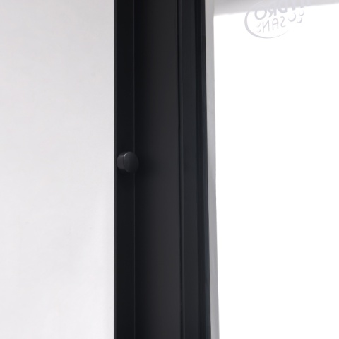 DRZWI PRYSZNICOWE WNĘKOWE PRZESUWNE SUPER SLIM NOVA CZARNE 90CM SZKŁO 6 MM