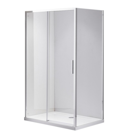KABINA PRYSZNICOWA PROSTOKĄTNA SUPER SLIM ZES-NOVA-CH-100X80 CHROM 100x80 CM SZKŁO 6 MM