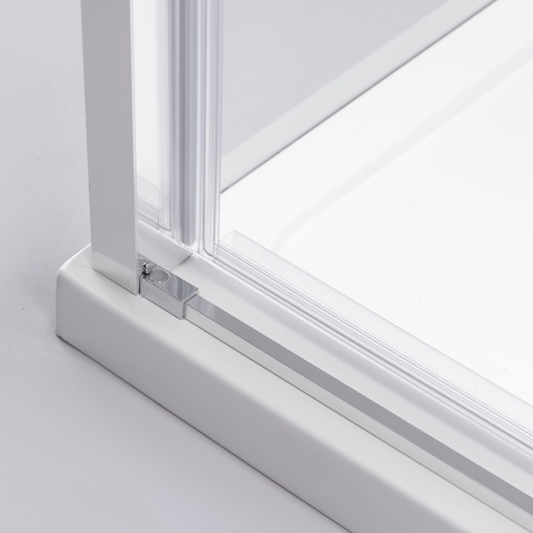 KABINA PRYSZNICOWA PROSTOKĄTNA SUPER SLIM ZES-NOVA-CH-100X80 CHROM 100x80 CM SZKŁO 6 MM