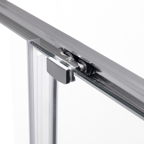 KABINA PRYSZNICOWA PROSTOKĄTNA SUPER SLIM ZES-NOVA-CH-100X80 CHROM 100x80 CM SZKŁO 6 MM