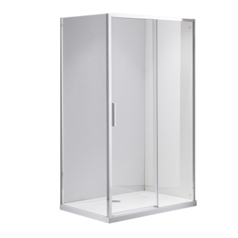 KABINA PRYSZNICOWA PROSTOKĄTNA SUPER SLIM ZES-NOVA-CH-100X80 CHROM 100x80 CM SZKŁO 6 MM