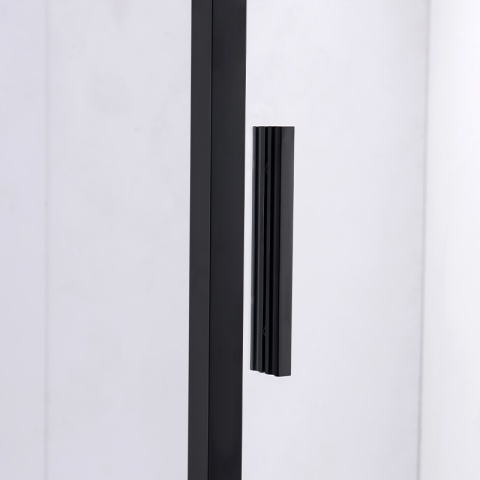 KABINA PRYSZNICOWA PROSTOKĄTNA SUPER SLIM ZES-NOVA-BL-120X80 CZARNA 120x80 CM SZKŁO 6 MM