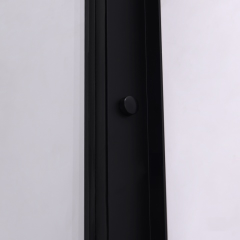 KABINA PRYSZNICOWA PROSTOKĄTNA SUPER SLIM ZES-NOVA-BL-120X80 CZARNA 120x80 CM SZKŁO 6 MM