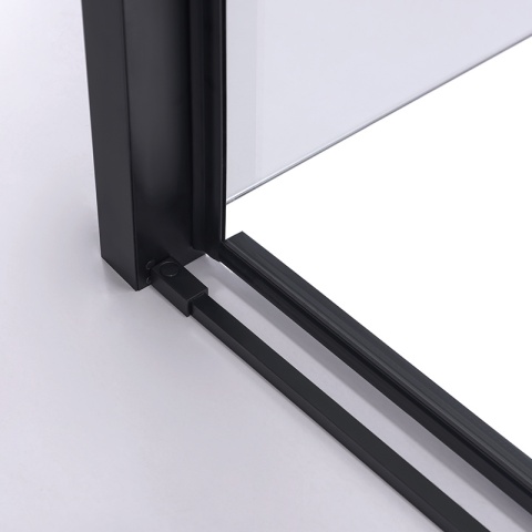 KABINA PRYSZNICOWA PROSTOKĄTNA SUPER SLIM ZES-NOVA-BL-90X80 CZARNA 90x80 CM SZKŁO 6 MM