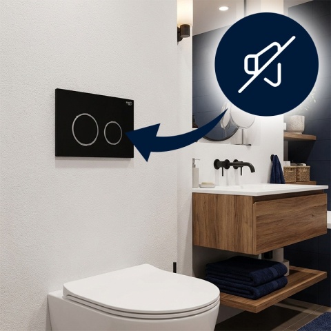 ZESTAW PODTYNKOWY WC POD MISKĘ WISZĄCĄ PODWIESZANĄ STELAŻ + PRZYCISK GRATIS HYDRO BUTTON