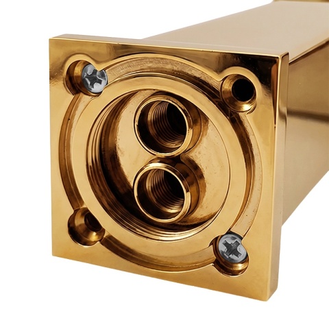 BATERIA UMYWALKOWA ŁAZIENKOWA WYSOKA NABLATOWA STOJĄCA KRAN ZŁOTA PERLATOR F211HC-GL